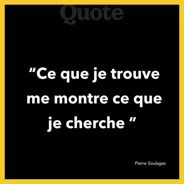 Dans le parcours d’un artiste, chaque geste, chaque exploration nous guide, souvent à notre insu. Soulages, avec sa quête de l’outre-noir, illustre parfaitement ce voyage où le doute et l’expérimentation sont des alliés.

Créer, c’est avancer dans l’inconnu. Ce que nous trouvons en chemin n’est jamais un hasard : c’est une réponse, une lumière sur ce que nous cherchions parfois sans le savoir. Chaque œuvre est une étape, une preuve que c’est dans le processus que réside le véritable accomplissement.

Artistes, rappelez-vous : ce que vous trouvez aujourd’hui éclaire la voie de ce que vous chercherez demain.

#PierreSoulages #Citation #InspirationArtistique #ParcoursDArtiste #Création #OutreNoir