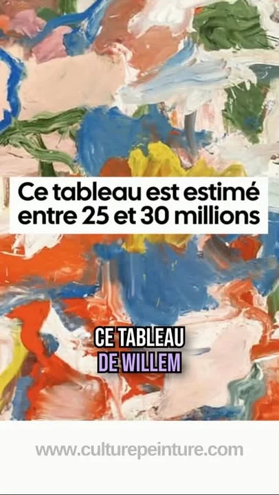 Quand beaucoup de gens voient ce tableau de Willem de Kooning, ils se disent :

« Franchement… c’est n’importe quoi. »« C’est trop facile. »« Comment une peinture comme ça peut-elle valoir plus de 30 millions ? »

Et pourtant, ce jugement vient souvent d’une chose très simple :on n’a pas encore toutes les clés pour lire ce que l’on regarde.

Dans cette peinture, il ne faut pas chercher une image reconnaissable.Il faut regarder le rythme, les tensions, les directions, les équilibres, les ruptures.

C’est ce qu’on appelle une structure rythmique.

Ce langage ne sort pas de nulle part.On le retrouve déjà chez Cézanne, puis chez les cubistes, chez Braque, dans toute la peinture moderne, et jusque dans la peinture contemporaine — chez de Kooning, mais aussi chez Bridget Riley, par exemple.

Autrement dit : les peintres classiques, modernes et contemporains ne sont pas séparés par des murs infranchissables.Ils parlent souvent le même langage pictural, mais sous des formes différentes.

Alors non, la valeur de ce tableau ne tient pas seulement à la spéculation.S’il a été vendu à un tel prix, c’est aussi parce qu’il possède une vraie valeur esthétique, une construction, une force, une beauté intrinsèque.

Encore faut-il apprendre à les voir.

Si vous voulez découvrir ce langage caché de la peinture, vous pouvez aller sur culturepeinture.com.

Et vous pouvez aussi visiter le site des Compagnons de Culture Peinture, créé spontanément par des élèves qui ont compris que ce savoir faisait partie d’un héritage précieux.

Je serais très heureux de vous voir rejoindre la communauté Culture Peinture. #culturepeinture #artabstrait #inspirationartistique