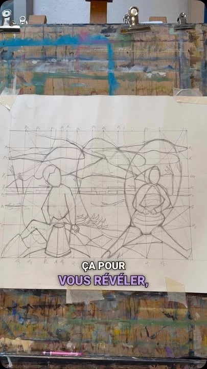 COMPOSITION : CE QUI SE CACHE SOUS LA PEINTURE !Et si l’essentiel d’un tableau se jouait bien avant le premier coup de pinceau ?Dans cette vidéo, je vous emmène au cœur de mon atelier pour vous dévoiler une étape rarement montrée : la structure invisible qui organise une peinture.À travers le travail d’une élève, je vous montre comment le nombre d’or, les rythmes ovales et les structures obliques permettent d’organiser une composition, et surtout comment le dessin vient se mettre au service de cette structure préalablement établie.Mais attention, ces principes ne concernent pas uniquement la peinture classique !Je vous montre également comment on retrouve ces mêmes principes de construction dans une œuvre abstraite et gestuelle de Joan Mitchell, notamment à travers les rythmes circulaires et les obliques.Car derrière l’apparente liberté du geste pictural se cachent souvent des structures et une organisation bien plus élaborées qu’on ne l’imagine.Comprendre ces principes, c’est apprendre à voir ce que l’on ne voyait pas auparavant. Et c’est aussi se donner des outils extraordinaires pour progresser dans sa propre peinture.👉 Si vous appréciez ce genre de vidéos éducatives qui dévoilent les secrets du langage pictural, commentez, likez et partagez ! C’est grâce à vous que je peux continuer à transmettre ces connaissances encore trop peu enseignées.#Composition #LangagePictural #JoanMitchell #NombreDOr #PeintureAbstraite ArtContemporain ApprendreAPeindre CulturePeinture