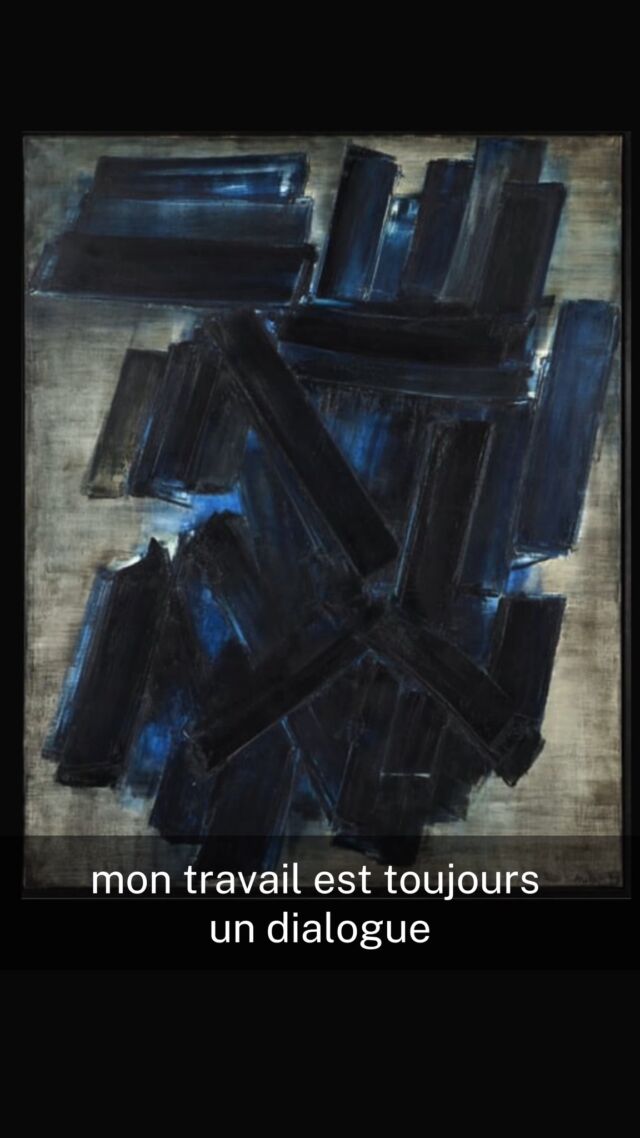 "No trance, no calculation. Just the moment. The dialogue between what I control... and what I let happen."- Soulages, entre maîtrise et abandon.#CulturePeinture #PierreSoulages #GestePeint #ArtModerne #ConscientInconscient
