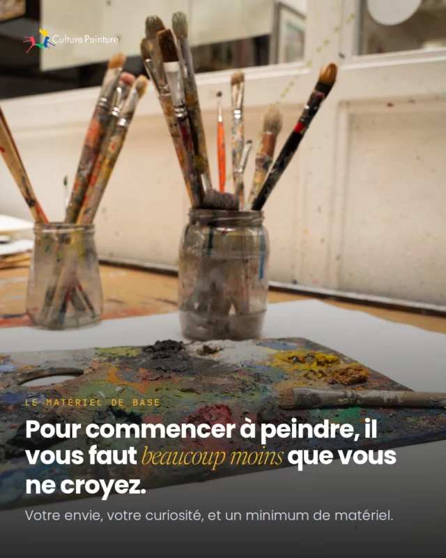 Ce dont vous avez vraiment besoin pour commencer.
Moins que ce que l'on vous vend. Une palette, quelques couleurs choisies pour leur poids et leur température, et de quoi travailler vos valeurs.
Le reste viendra avec la pratique.
#materielpeinture #debuterenpeinture #culturepeinture #geneve